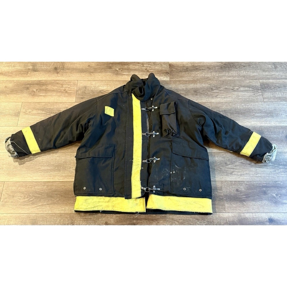 BLACK MORNING PRIDE 56 x 35 Firefighter Turnout Bunker Coat Jacket Fireman